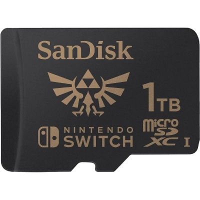 ����� ������ SanDisk Nintendo MicroSDXC UHS-I card for Nintendo Switch, Zelda Edition- 1TB, Up to 100MB/s read; up to 90MB/s write
