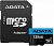 ����� ������ 128Gb MicroSD A-DATA Premier Class 10 + ������� (AUSDX128GUICL10A1-RA1)