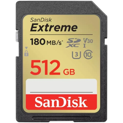 ����� ������ 512Gb SanDisk Extreme SDXC Class 10 UHS-I U3 V30 (180/130 MB/s)