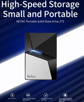 ������� ���������� SSD 480Gb Netac Z7S (NT01Z7S-480G-32BK)
