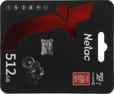 ���� ����� microSDXC 512GB Netac P500 Ultra w/o adapter