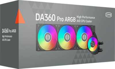 ������� �������� ���������� PcCooler DA360 Pro ARGB Soc-AM5/AM4/1200/1700/1851 ������ 4-pin 33.8dB Al 300W Ret (DA360PRO-BKAWXX -GL)