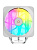 ����� Ocypus Delta A40 EX WH Digital, 120mm ARGB FAN, Top Display Panel, 4 HEAT PIPES, 4-PIN PWM, 500-1800 RPM, 29DBA, HYDRO BEARING, LGA115X/1200/1700/18XX, AM4/AM5