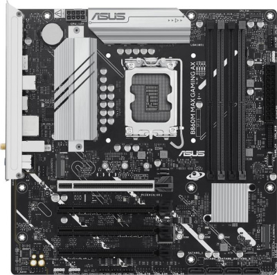 ����������� ����� ASUS B860M MAX GAMING AX, Socket LGA1851, B860, mATX, Ret 90MB1JZ0-M0EAY0