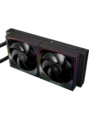 ��� Thermalright Frozen Horizon 240 Digital (240mm, LED temp., Black, ARGB/ Fans: 2x120mm, 68.9CFM, 28.2dBA, 2000RPM/ Pump height 53.2mm, Rad thickness 27mm/ S: 1700, 1200, 1851, 115X, AM5, AM4)