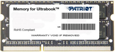     SO-DDR3 4Gb PC12800 1600MHz Patriot PSD34G1600L2S