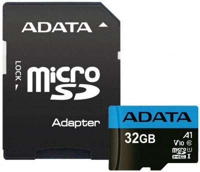����� ������ 32Gb MicroSD ADATA Premier Class 10 + ������� (AUSDH32GUICL10A1-RA1)