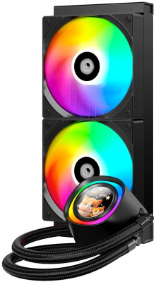 �������� �������� ���������� ID-COOLING FX240 LCD LGA1851/1700/1200/115X/AM4/AM5 (6��/���,TDP 300W, ARGB FAN and PUMP, LCD Display, PWM, DUAL FAN 120mm) RET