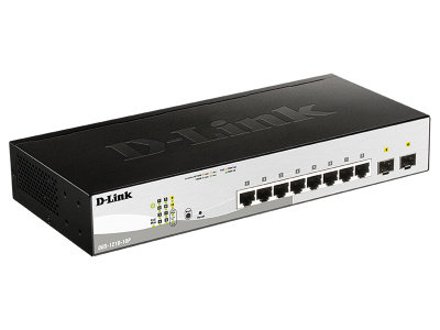 ������������� L2 PoE-���������� D-Link DGS-1210-10P/F3A, 8�1000Base-T, 2�1000Base-X SFP