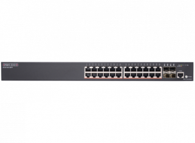 ���������� 24 ports 10/100/1000Base-T + 4G SFP uplink ports with 24 port PoE (384W) (ext up to 720W) L2 Gigabit Ethernet Switch - Pro Smart Edge-corE 4