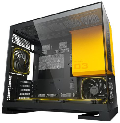 ������ Geometric Future Model 3 Black Yellow with fans / mATX / 5x120mm ARGB fans / 1AM3NZBY00110