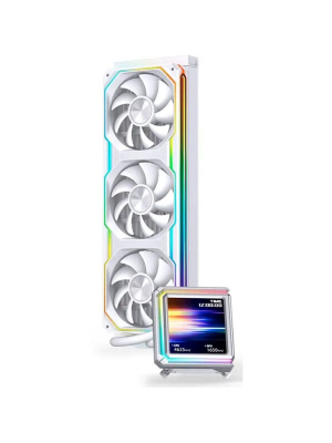 �������� �������� ���������� JONSBO TX-360 White LGA 1851/1700/1200/115X/AM5/AM4 (TDP 320W, ARGB FAN and ARGB LCD Display PUMP,  PWM, TRIPLE FAN 120mm, �����) RET