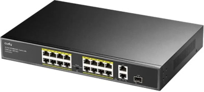 ���������� Cudy FS1018PS1 (L2) 16x100����/� 2x1����/� 1SFP 16PoE+ 200W �������������