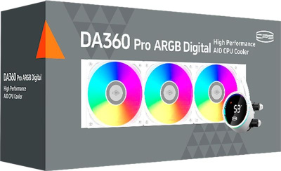 ������� �������� ���������� PcCooler DA360 Pro Digital WH ARGB Soc-AM5/AM4/1200/1700/1851 �����, Ret (DA360PRO-WHAWXL-GL)