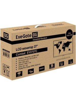 ������� ExeGate 27" EV2707C Combat {VA 1920x1080 Curved 165Hz} [EX296974RUS]