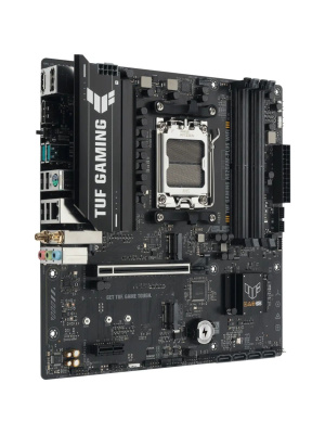 ����������� ����� ASUS TUF GAMING A620AM-PLUS WIFI, AM5, A620A, 4*DDR5, 4*SATA, 2*M.2, 2*USB 3.2, 4*USB 2.0, 1*PCIx16, 1*PCIx1, 2*DP+HDMI, mATX; 90MB1MZ0-M0EAY0