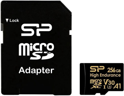 ���� ����� microSDXC 256GB Silicon Power SP256GBSTXDV3V1HSP High Endurance + adapter