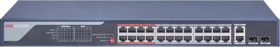 ���������� Hikvision DS-3E0326P-E(C) (L2) 24x1����/� 2x�����(1000BASE-T/SFP) 2SFP 24PoE 370W �������������
