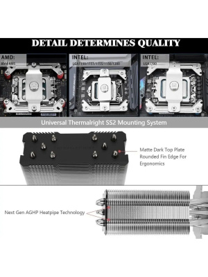 ����� Thermalright Assassin King 120 MINI V2 LGA115X/1200/1700/AM4/AM5 (120mm PWM Fan, ������ ���������, 5 ����. ������ 6��) / TRAK120MV2