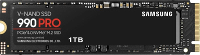 ������������� ���������� M.2 2280 1TB Samsung 990 PRO Black Client SSD MZ-V9P1T0B/AM PCI-E 4.0 x4, V-NAND 3-bit MLC, 7450/6900, 600TBW M.2 2280