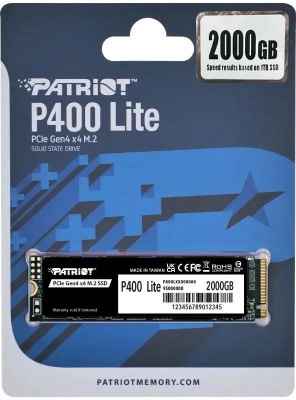 ���������� SSD Patriot PCIe 4.0 x4 2TB P400LP2KGM28H P400 M.2 2280