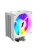 ����� 1STPLAYER CRYO CY12L White / 4HPx6mm, single tower, 1x120mm ARGB fan, 750-1900 RPM, 57.6 CFM, 38.2 dBA / CY12L-WH