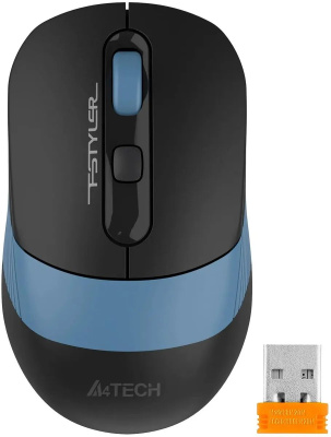 ���� ������������ A4Tech Fstyler FB10CS black/blue (����������, silent, BT/Radio, USB, 4but, 2000dpi)(FB10CS USB ASH BLUE)