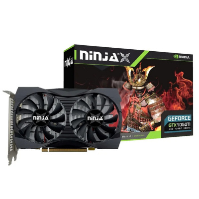 ���������� Ninja (Sinotex) GTX1050Ti PCIE (768SP) 4GB 128-bit GDDR5 DVI-D HDMI DP (NF105TI45F)