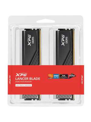 ����������� ������ ADATA LANCER BLADE RGB DDR5 DIMM 32GB 5600MHz 2*16GB 46-45-45 1.1V BLACK DUAL TRAY