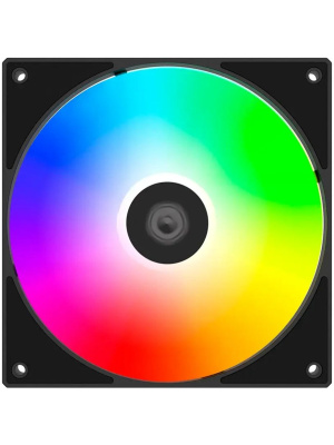 ���������� ID-COOLING AS-140-ARGB-K DUET (2 in 1) 140x140x25�� (PWM, ��������� ����, ������, 300-1800��/���, ����������)  BOX