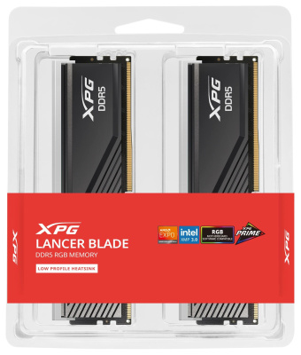 ������ DDR5 2x16GB 6000MHz A-Data AX5U6000C3616G-DTLABRBK XPG Lancer Blade RGB RTL PC5-48000 CL36 DIMM ECC 288-pin 1.35� kit dual rank Ret