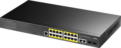 ���������� Cudy GS2018PS2-200W (L2) 16x1����/� 2SFP 16PoE+ 200W �����������