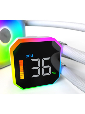 ������� �������� ���������� Montech HyperFlow Digital 360 White / 3x120mm ARGB fans / HYPERFLOW DIGITAL 360 (W)