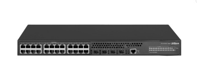 DAHUA 28-�������� ����������� ����������, ������� L3�����: 24 RJ45 10/100/1000����/�, 4 SFP+ 1000/10000����/�(uplink); �������: 100~240�(AC); �����������: �� 6��
