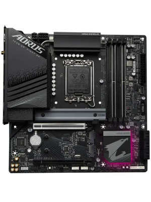 ����������� ����� Gigabyte Z790M AORUS ELITE AX Soc-1700 Intel Z790 4xDDR5 mATX AC`97 8ch(7.1) 2.5Gg RAID+HDMI+DP