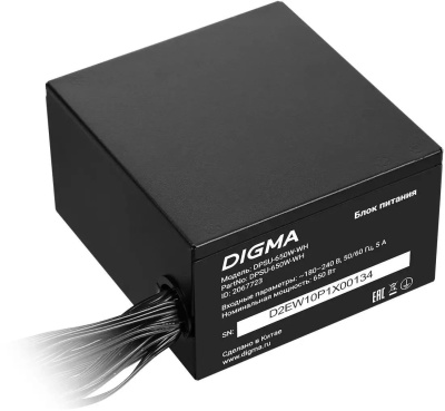 ���� ������� Digma ATX 650W DPSU-650W-WH 80 PLUS WHITE