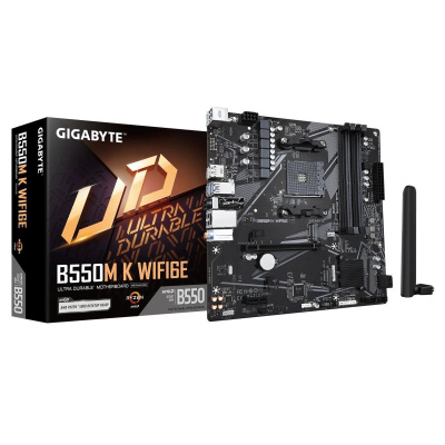 ����������� ����� Gigabyte B550M K WF6E, B550, AM5, ATX, ret