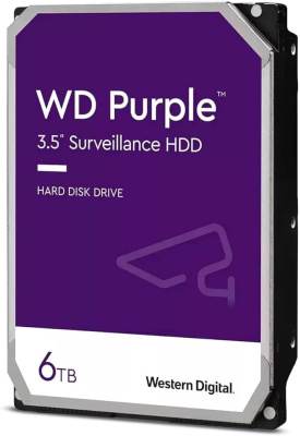 ������� ���� HDD 6Tb Western Digital Purple WD64PURZ, IntelliPower, 256MB buffer (DV-Digital Video)