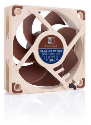 �e�������� ��� ������� Noctua NF-A6x15 5V PWM (NF-A6x15 5V PWM) - 60mm, 3500 ��/���, 19.8 ��, 4-pin PWM