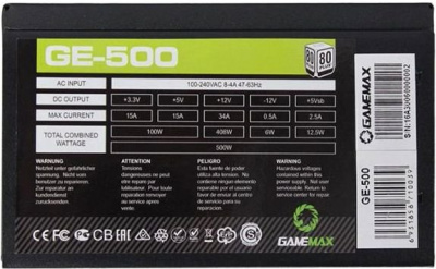 ���� ������� 500W GameMax GE-500