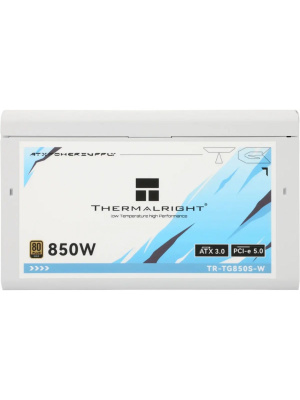 ���� ������� �� Thermalright TR-TG850S-W, 850W 80+ Gold (ATX, 3.0, PCIe 5.0, Non-modular)