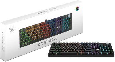 ���������� ������� ������������, ���������, MSI Forge GK320 RED 104��, ����� RED, ��������� ������, USB