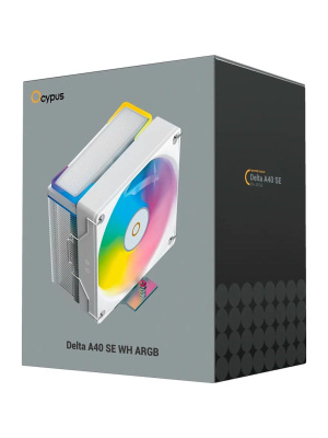 ����� Ocypus Delta A40 SE WH ARGB, 120mm ARGB FAN, Top ARGB Panel, 4 HEAT PIPES, 4-PIN PWM, 800-1800 RPM, 31DBA, HYDRO BEARING, LGA115X/1200/1700/18XX, AM4/AM5