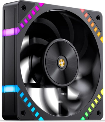 ����� ��� �������/ Case Cooler JONSBO HF2-120BR Reverse (120x120x25mm, 4-pin PWM, ARGB, 63.3CFM, 29.5dBA, 2200RPM, Black)