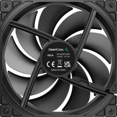 ���������� Deepcool FD14 140x140x25mm ������ 4-pin 25.6dB 209gr Ret (R-FD14-BKNPN1-G)