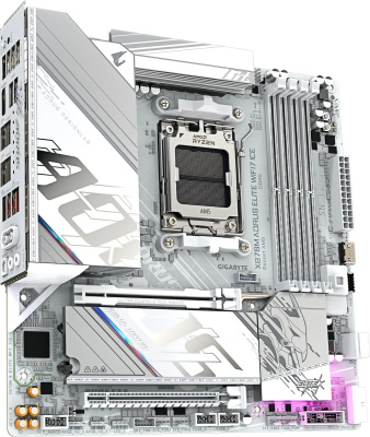 ����������� ����� Gigabyte X870M AORUS ELITE WIFI7 ICE, Socket AM5, AMD X870, mATX, Ret