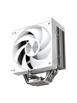 ����� 1STPLAYER FROST BITE FB12-5 White / 5HPx6mm, single tower, 220W TDP, 1x120mm fan, 800-2300 RPM, 70.15 CFM, 34.8 dBA / FB12-5-WH