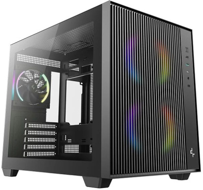 ������ mATX DeepCool CG330 Mesh 3F, Mini-Tower, ��� ��, ������ (R-CG330MESH-BKANM3-G)
