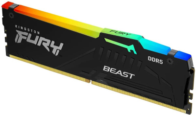 ������ DDR5 8GB 5600MHz Kingston KF556C36BBEA-8 Fury Beast Black Expo RGB RTL Gaming PC5-44800 CL36 DIMM 288-pin 1.25� single rank � ���������� Ret