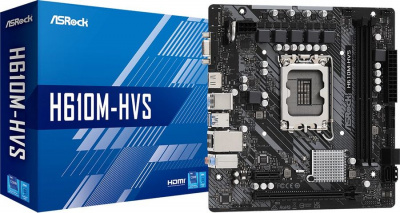   ASROCK H610M-HVS, LGA 1700, Intel H610, mATX, Ret